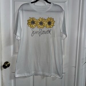 NWOT Handcrafted Sunflower Shirt